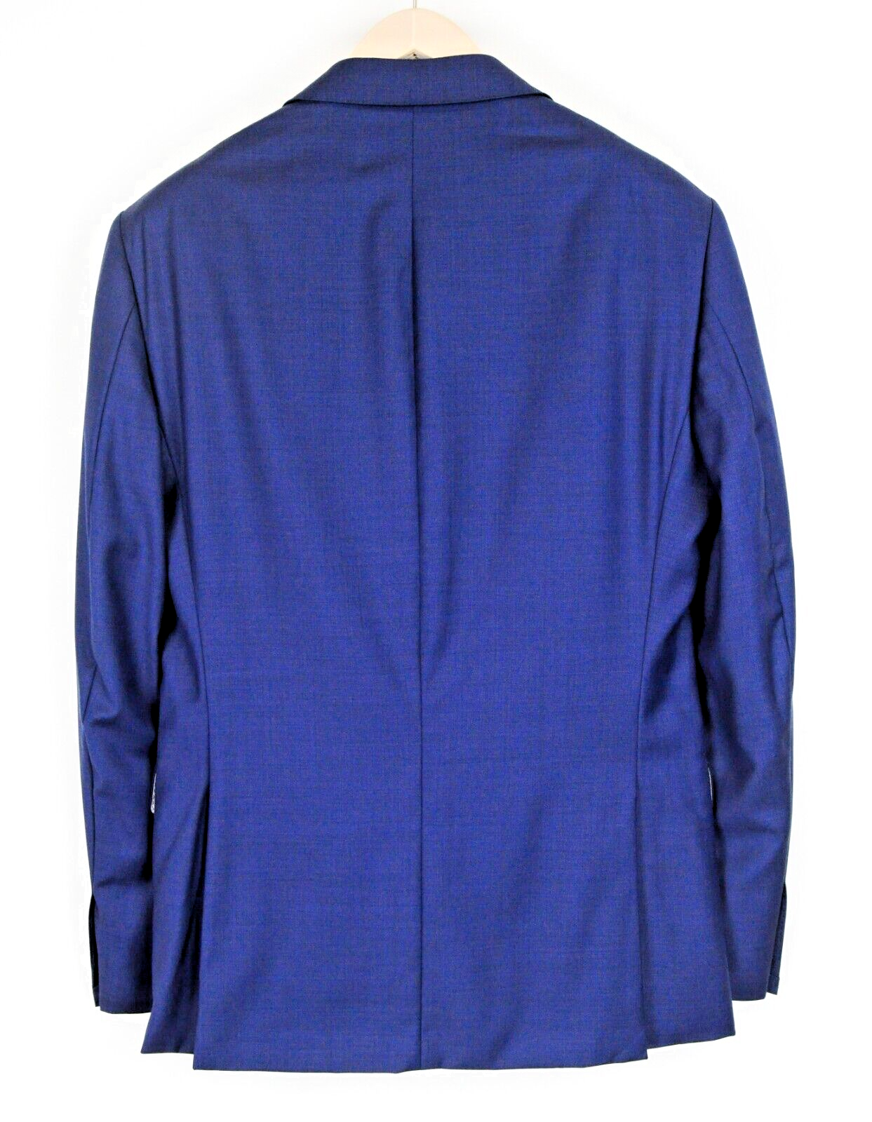 SUITSUPPLY vyriškas UK38L „Napoli Slim“ mėlynas vilnonis „Super 110s“ pamušalu švarkas 