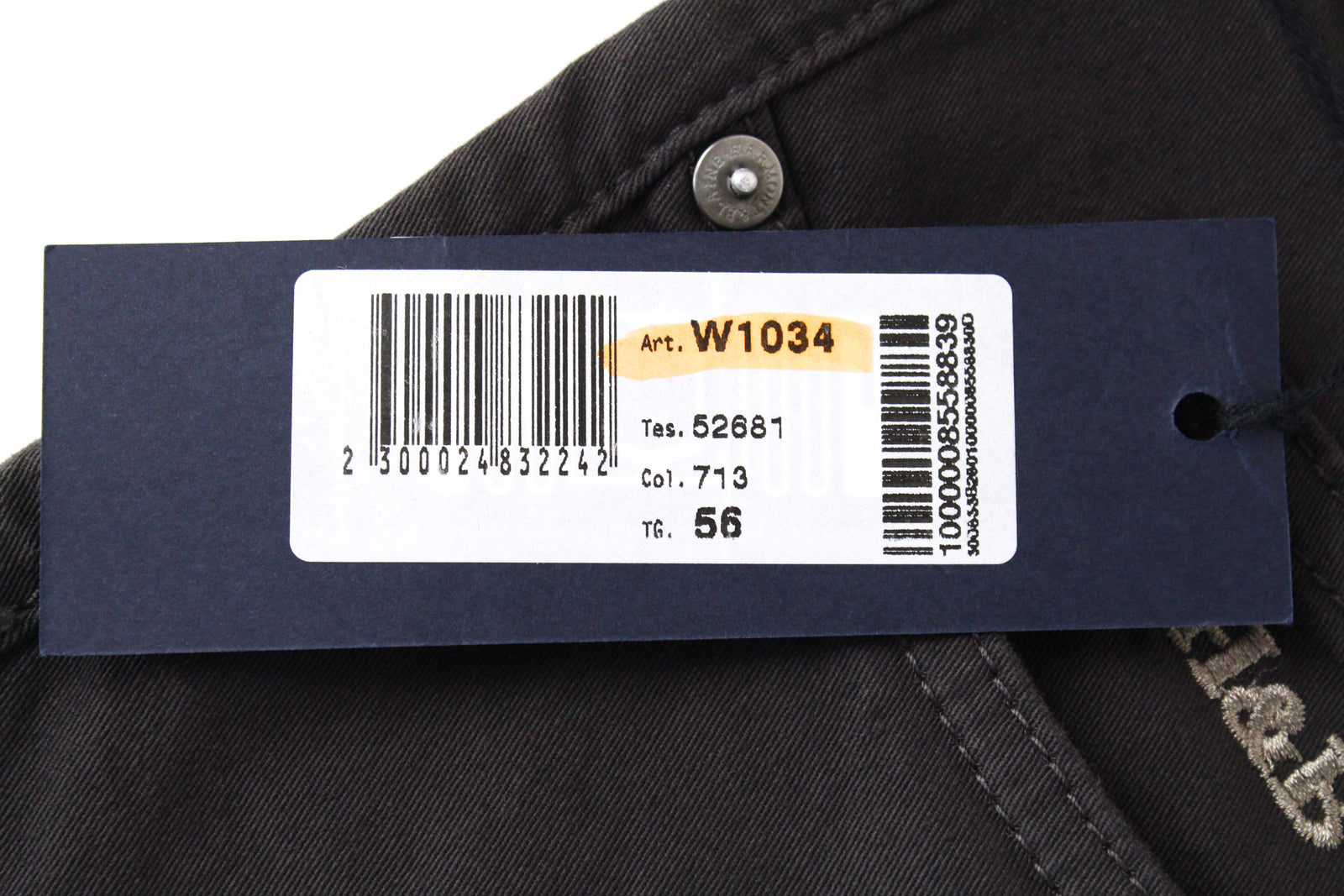 HARMONT &amp; BLAINE vyriškos kelnės IT56 rudos su užtrauktuku, klasikinės, tamprios medvilnės mišinio kelnės 