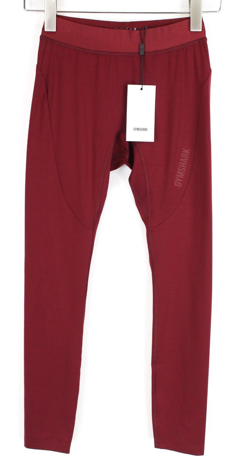 GYMSHARK moteriškos tamprės S su raudonu tampriu juosmeniu Focus Activewear 