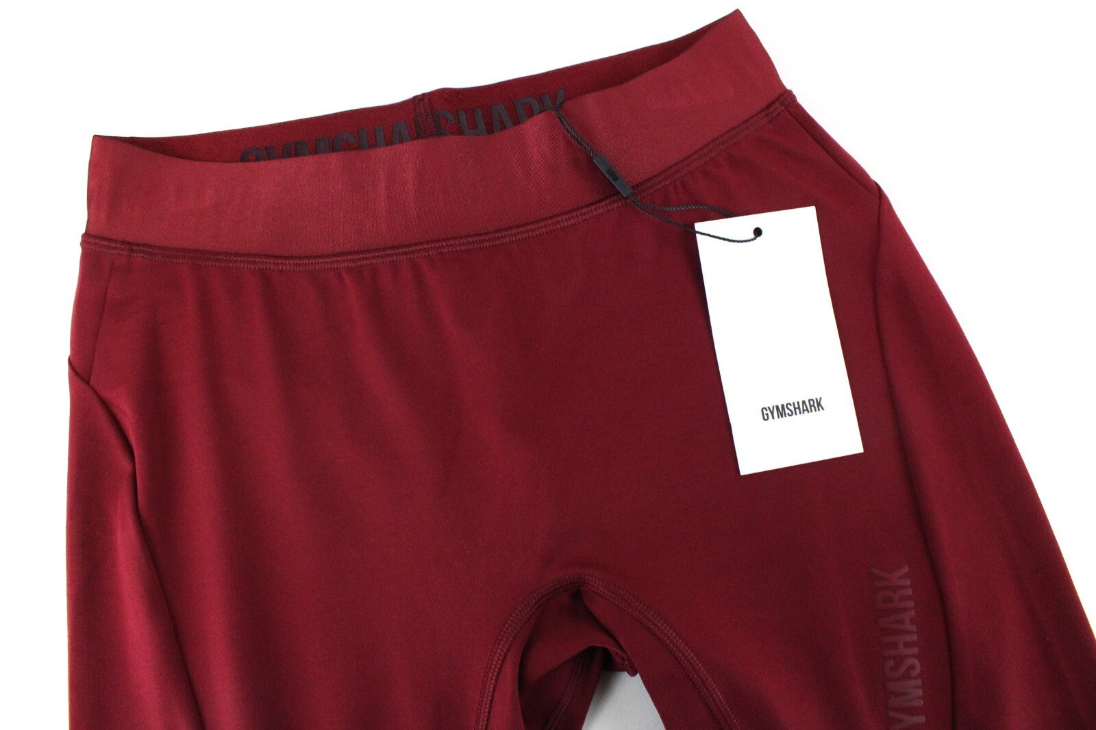 GYMSHARK moteriškos tamprės S su raudonu tampriu juosmeniu Focus Activewear 