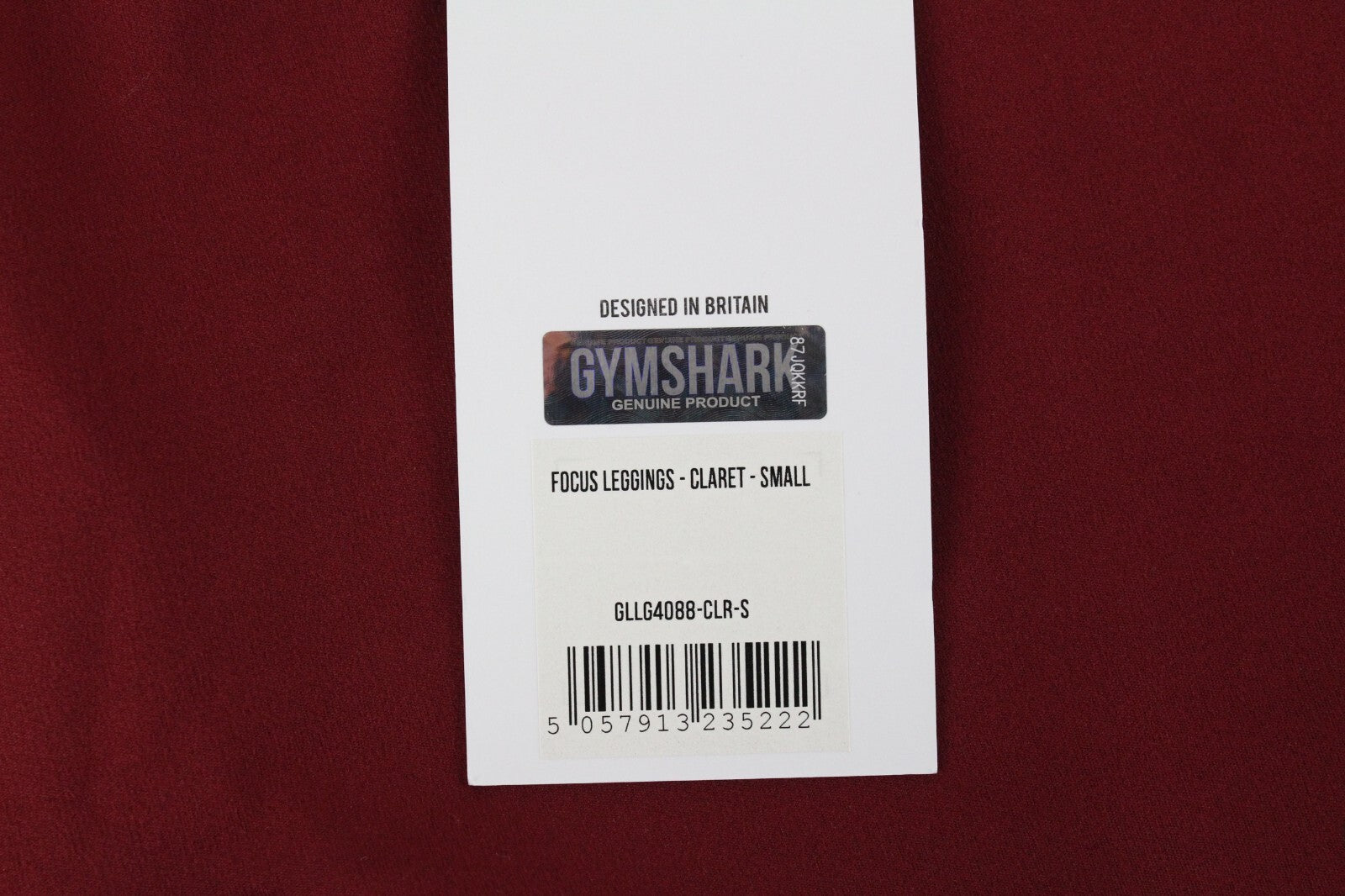 GYMSHARK moteriškos tamprės S su raudonu tampriu juosmeniu Focus Activewear 