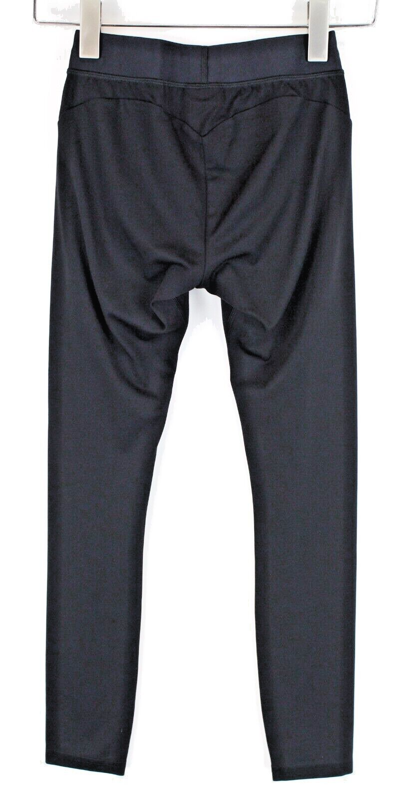 GYMSHARK moteriškos tamprės su juodu juosmeniu, tampriu sportinės aprangos logotipu, Focus logotipu. 