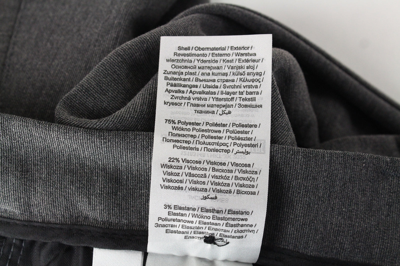 JACK & JONES Men Trousers W36/L32 Grey Stretch Pleated Jersey Slit Pockets_