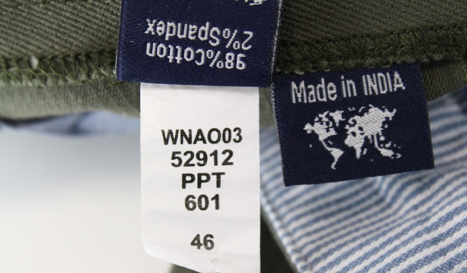 HARMONT & BLAINE Men Trousers 46 Green Narrow Fit Cotton Stretch Casual_