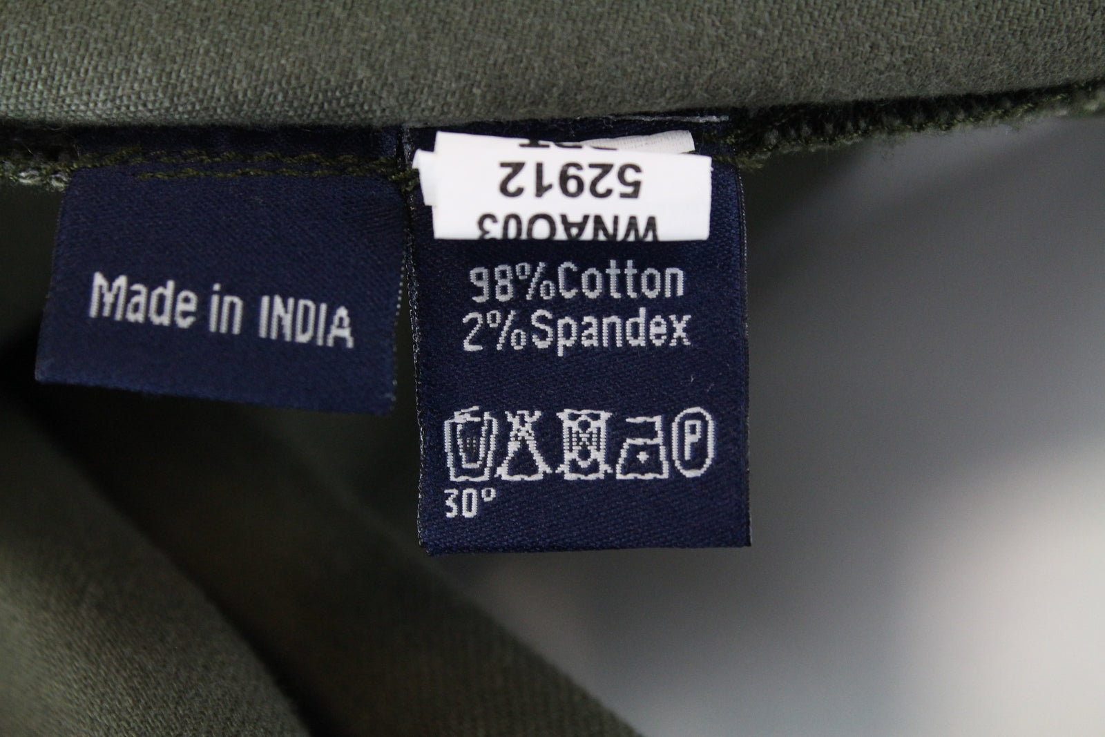 HARMONT & BLAINE Men Trousers 46 Green Narrow Fit Cotton Stretch Casual_