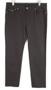 HARMONT & BLAINE Men Trousers 56 Brown Regular Fit Cotton Stretch Jean Style