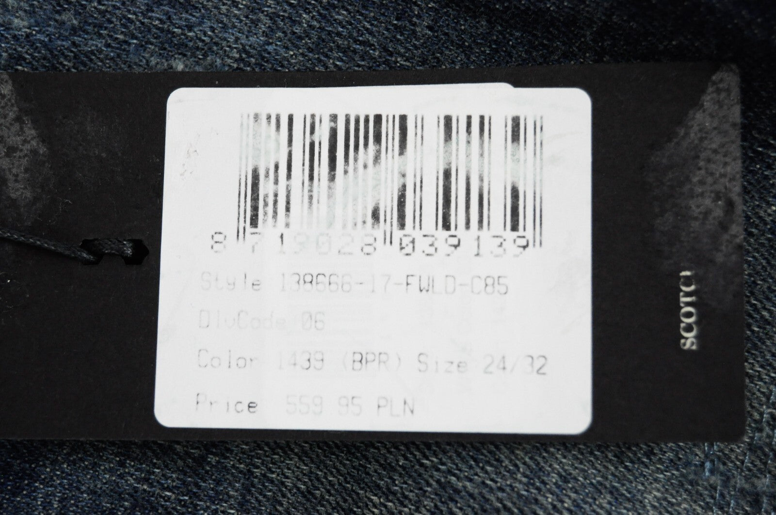 SCOTCH &amp; SODA moteriški džinsai W24/L32 Slim Stretch Supreme washed blue 