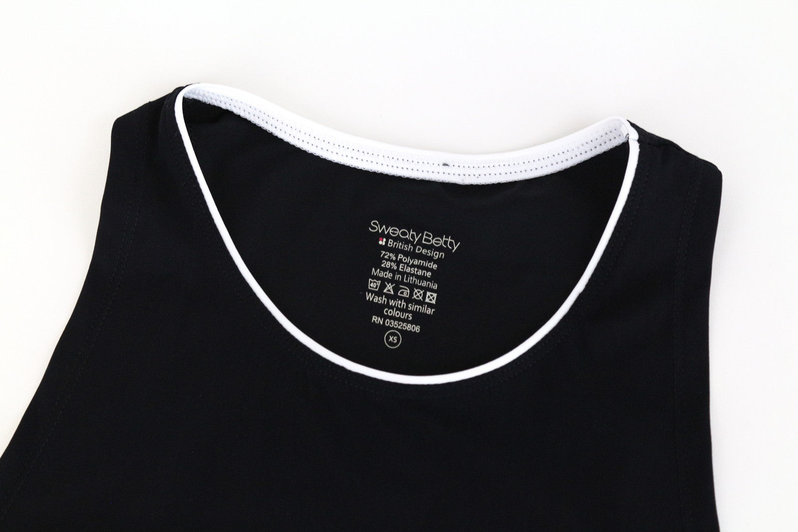 SWEATY BETTY Women's Sleeveless Dress XS Black Sport Round Neck Elastic Waist