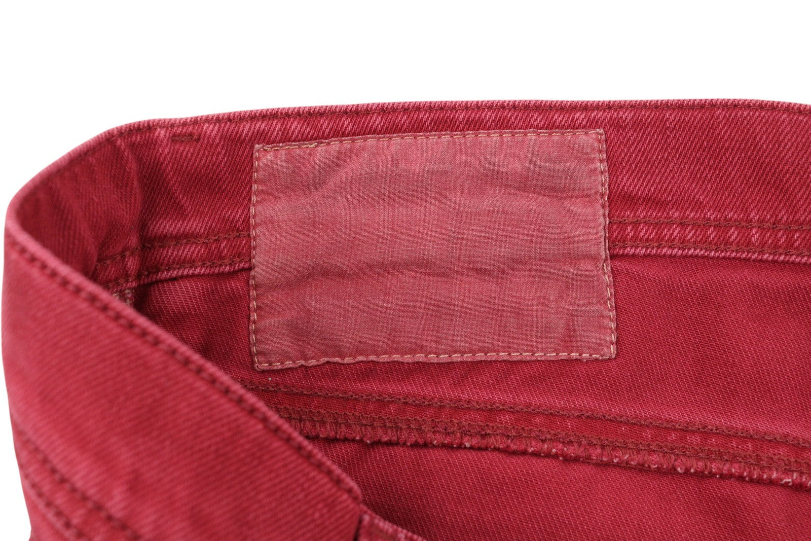 DIESEL Tepphar 0856Y Men Jeans W31 Denim Red Slim Carrot Fit Stretch Button