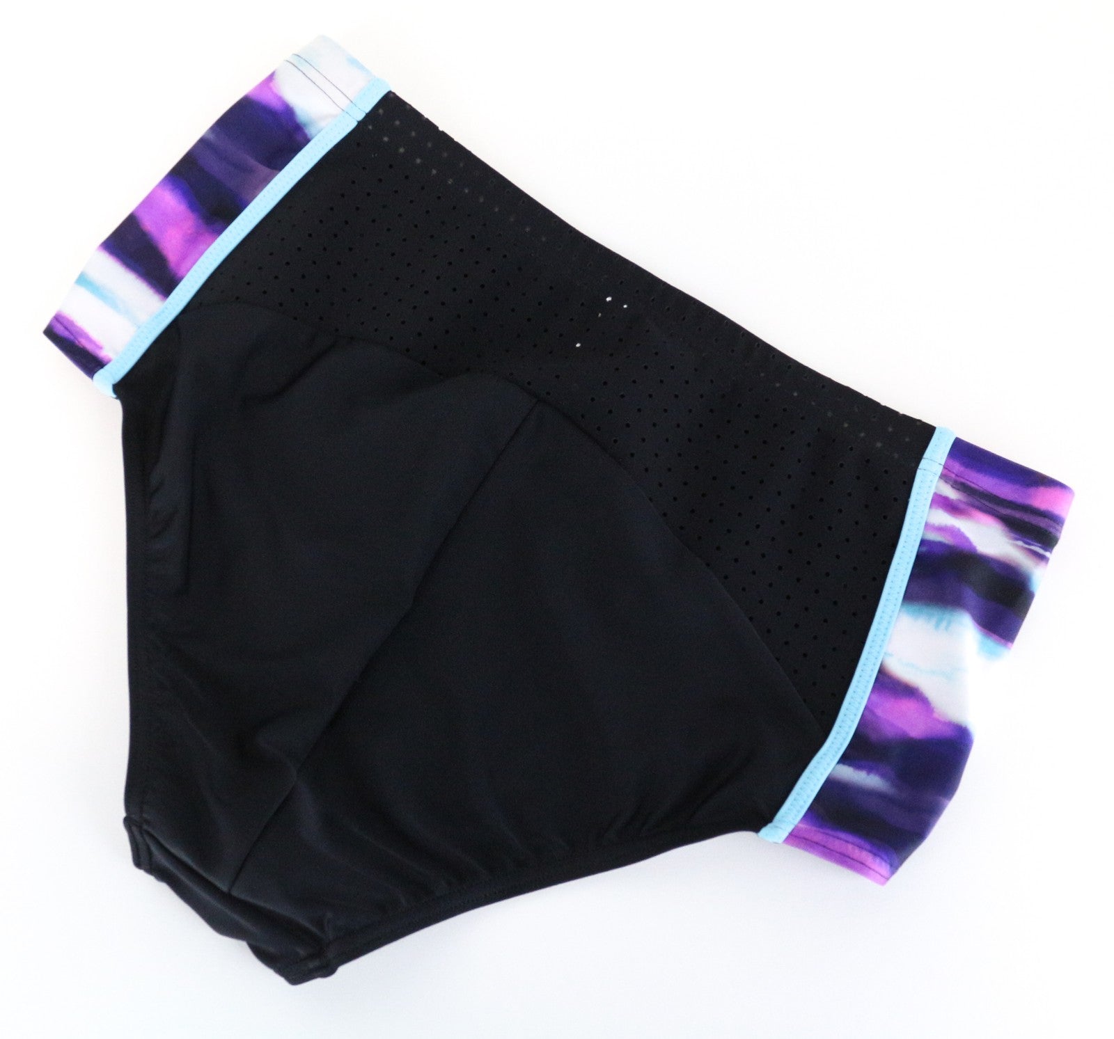 SWEATY BETTY Tranquility Retreat Swimwear M Black High-Waist 60s Bikini Bottom