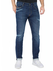 DIESEL Tepphar 0098N vyriški džinsai W30/L32 Slim Fit, tamprūs, plėšyti, mėlyni, RRP200