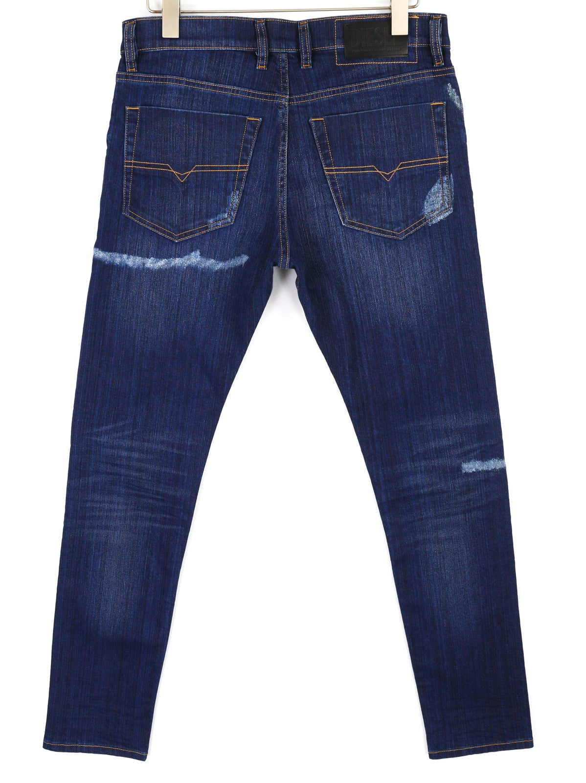 DIESEL Tepphar 0098N vyriški džinsai W30/L32 Slim Fit, tamprūs, plėšyti, mėlyni, RRP200