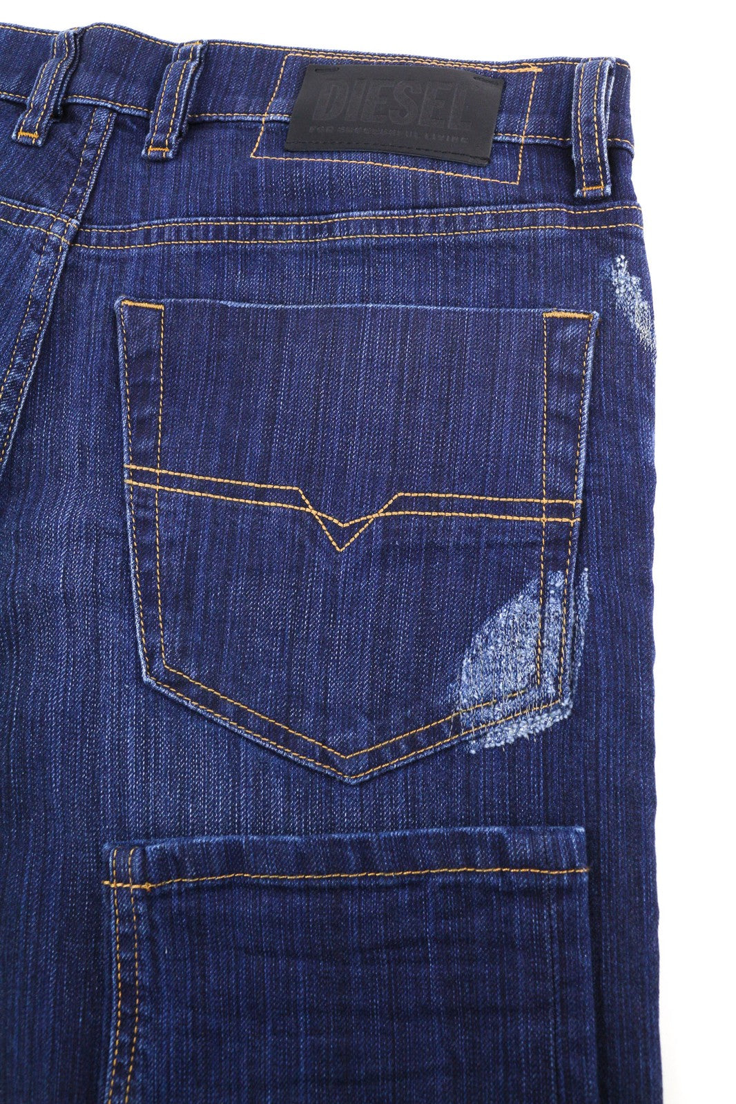 DIESEL Tepphar 0098N vyriški džinsai W30/L32 Slim Fit, tamprūs, plėšyti, mėlyni, RRP200