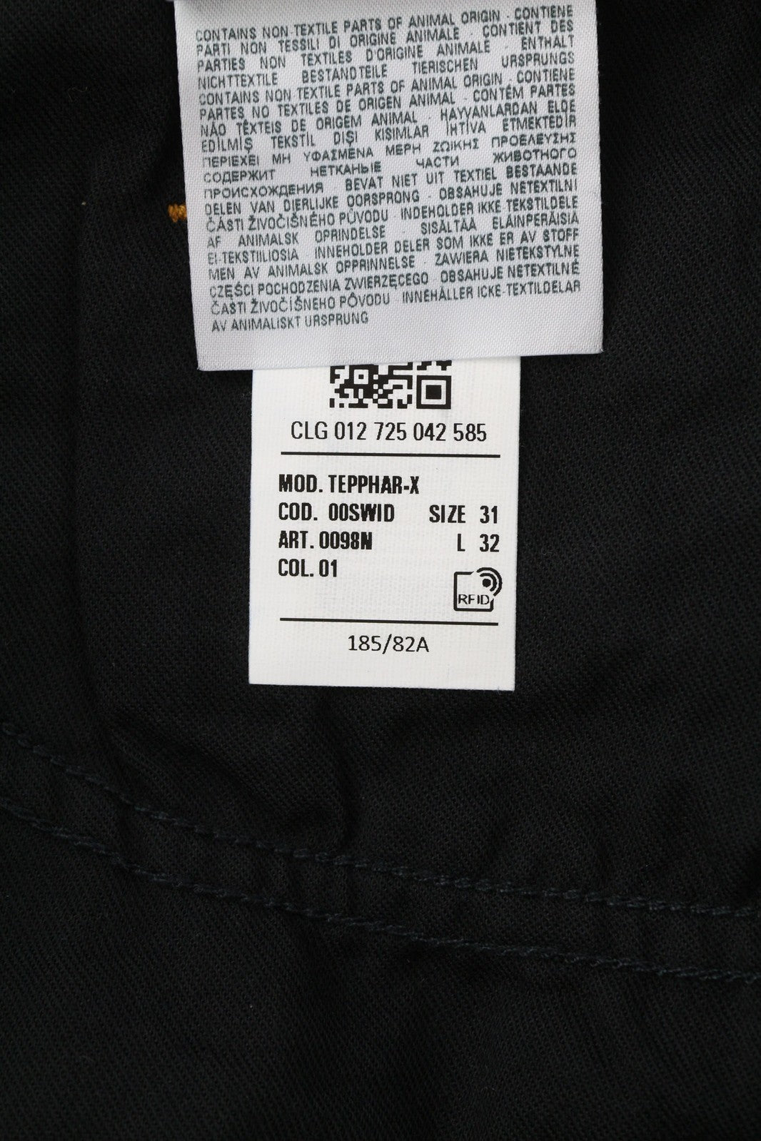 DIESEL Tepphar 0098N vyriški džinsai W31/L32 Slim Fit, tamprūs, plėšyti, mėlyni, RRP 200 € 