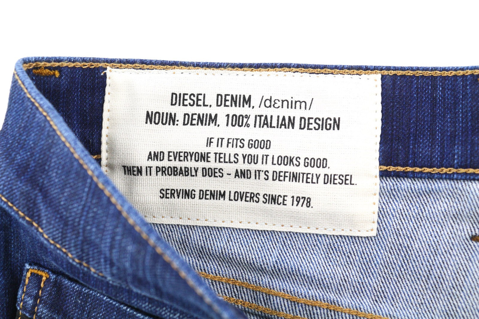 DIESEL Tepphar 0098N vyriški džinsai W31/L32 Slim Fit, tamprūs, plėšyti, mėlyni, RRP 200 € 