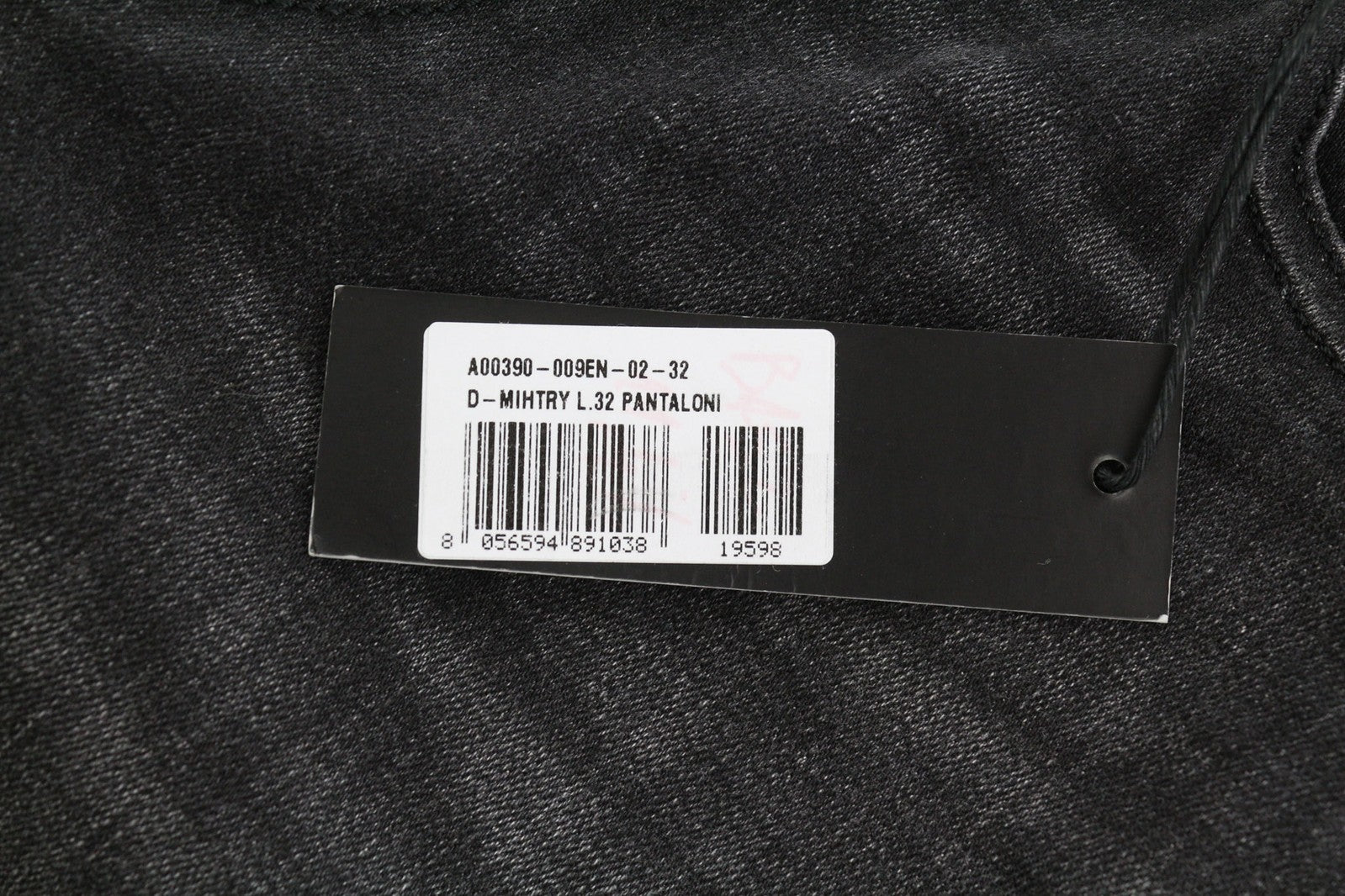 DIESEL D-Mihtry 009EN vyriški džinsai W32/L32 tiesaus kirpimo, tamprūs, skalbti, su sagomis 