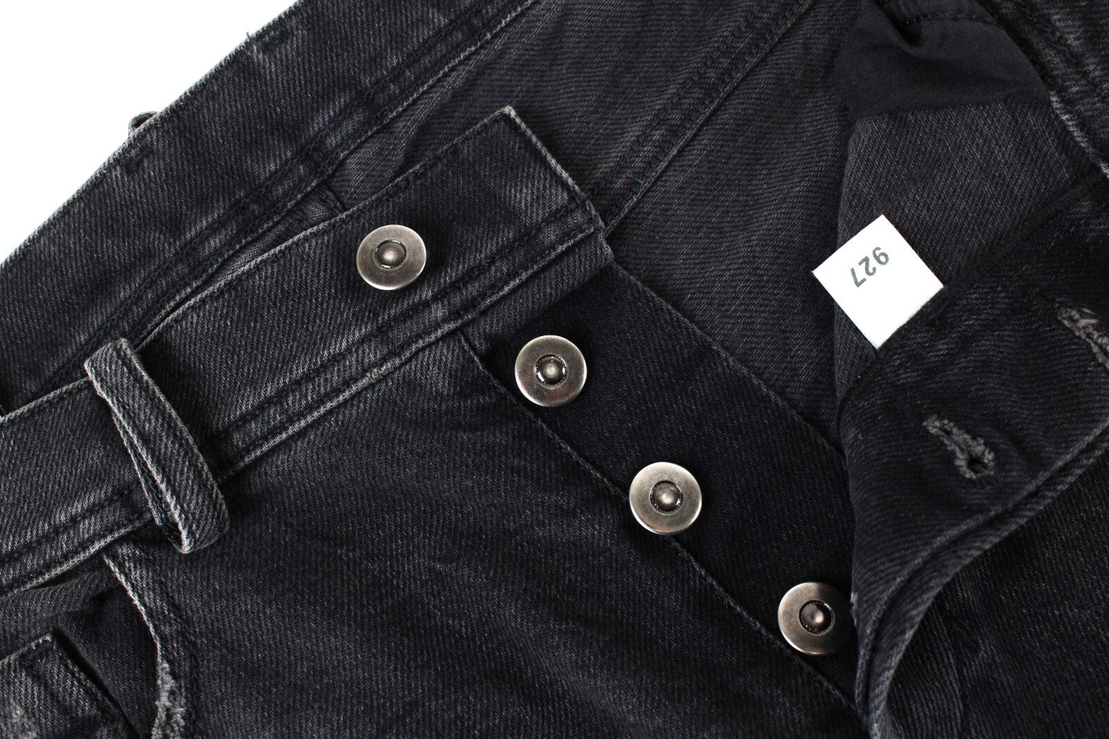 DIESEL Tepphar 085AJ Men Jeans W32/L34 Slim Skinny Grey Stretch Cotton Ripped