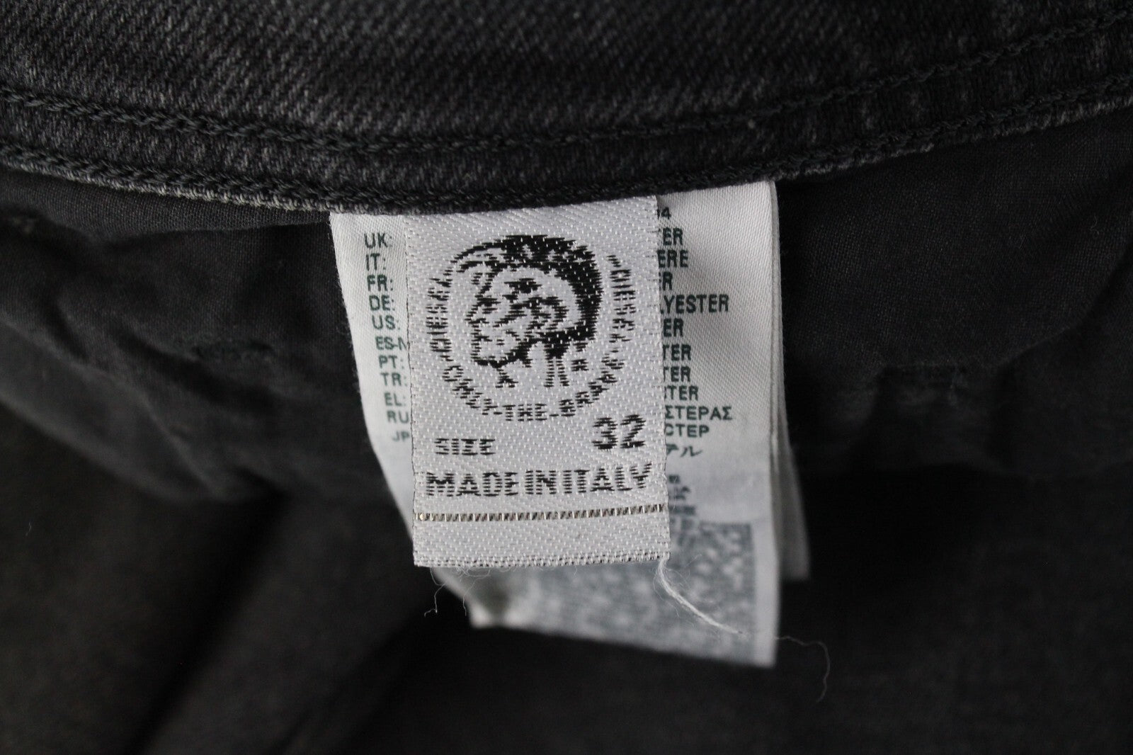 DIESEL Tepphar 085AJ Men Jeans W32/L34 Slim Skinny Grey Stretch Cotton Ripped