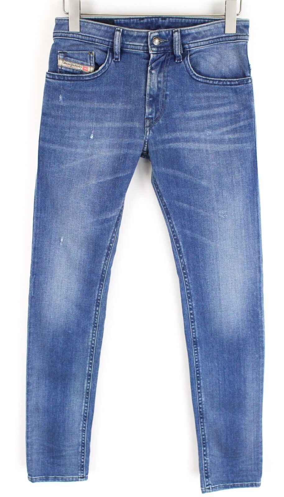 DIESEL Thommer 083AX Men Jeans W28/L32 Slim Fit Cotton Stretch Blue Washed