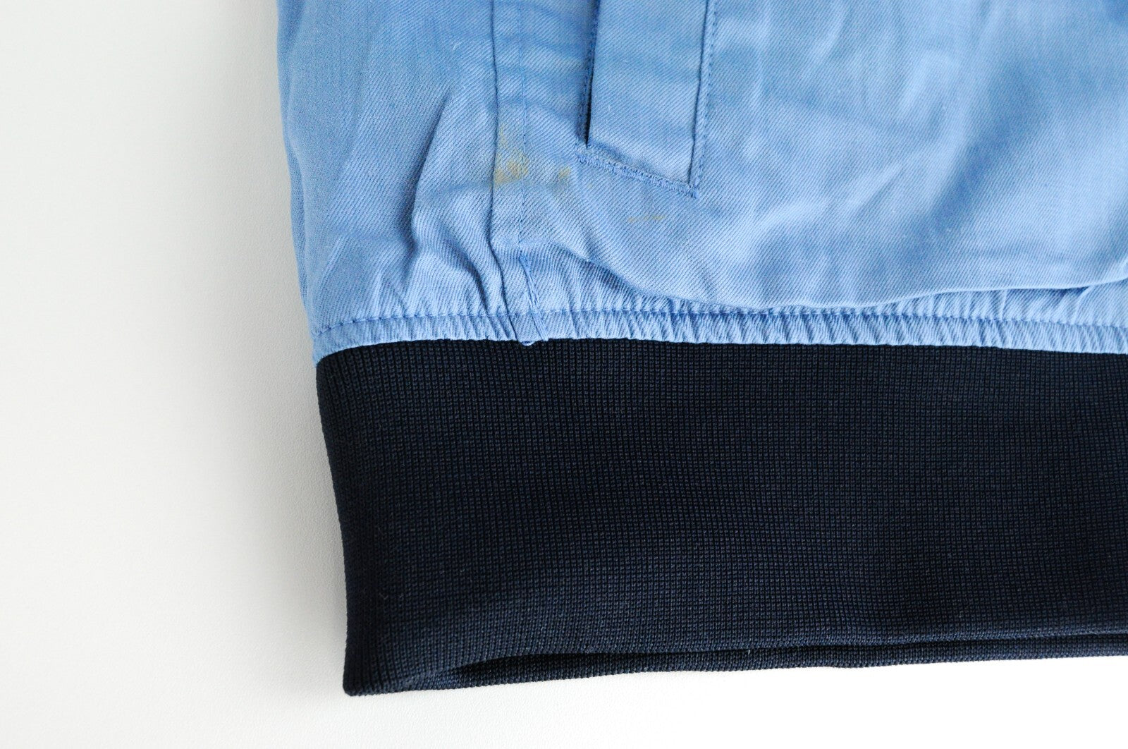 SCOTCH &amp; SODA vyriška lininė medvilninė striukė „Bomber“ su palmių raštu, šviesiai mėlyna, XL dydžio 