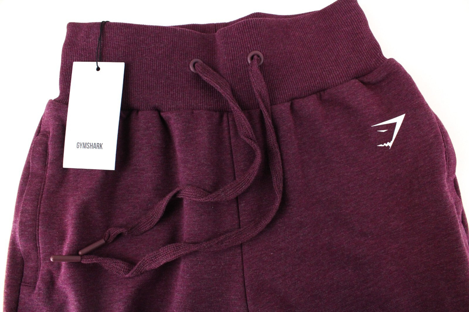 GYMSHARK Ark moteriškos sportinės kelnės S dydžio violetinės su aukštu juosmeniu ir logotipu 