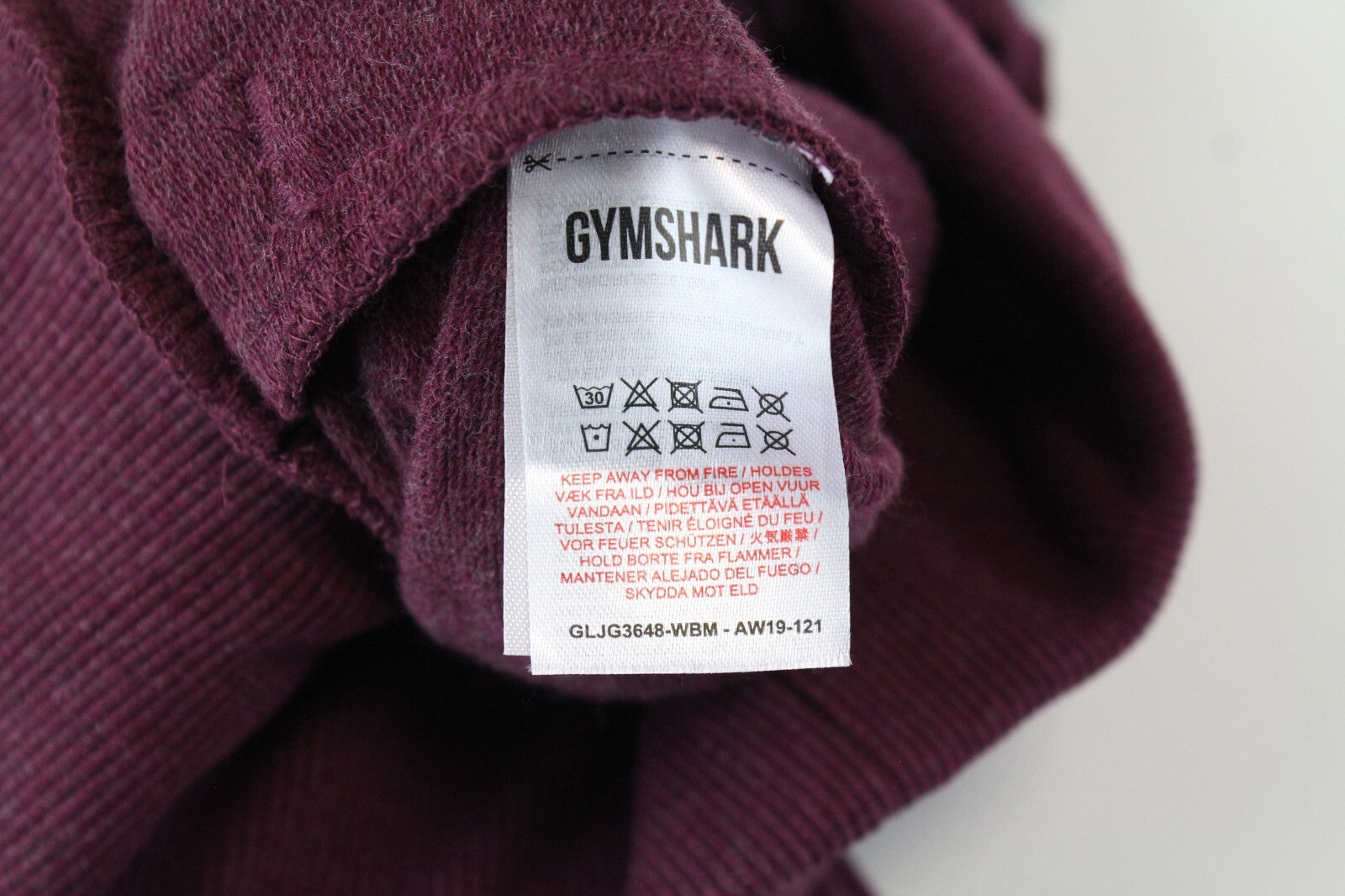 GYMSHARK Ark moteriškos sportinės kelnės S dydžio violetinės su aukštu juosmeniu ir logotipu 