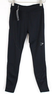 GYMSHARK žieminės bėgimo tamprės moterims S juodos tamprios logotipu sportinės aprangos 