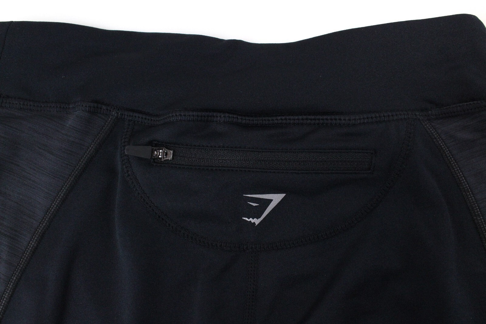 GYMSHARK žieminės bėgimo tamprės moterims S juodos tamprios logotipu sportinės aprangos 