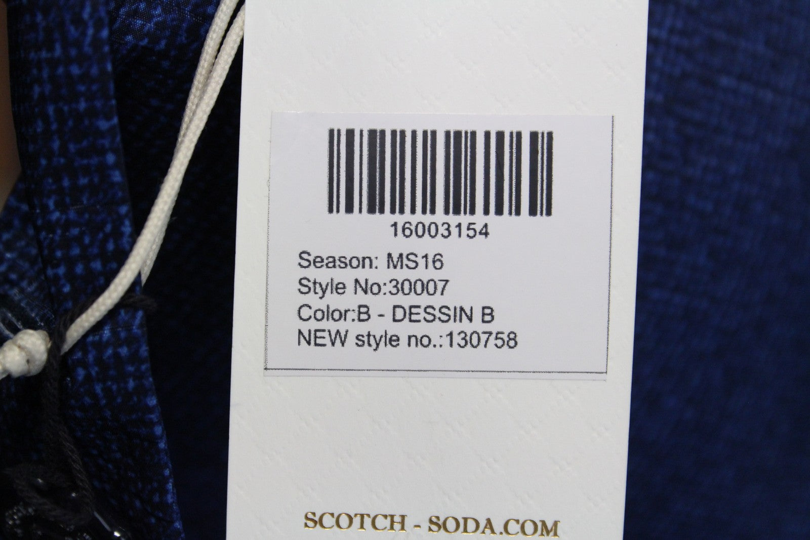 SCOTCH & SODA Ams Couture Men's Blazer ~L Blue Patterned Single Breasted Notch