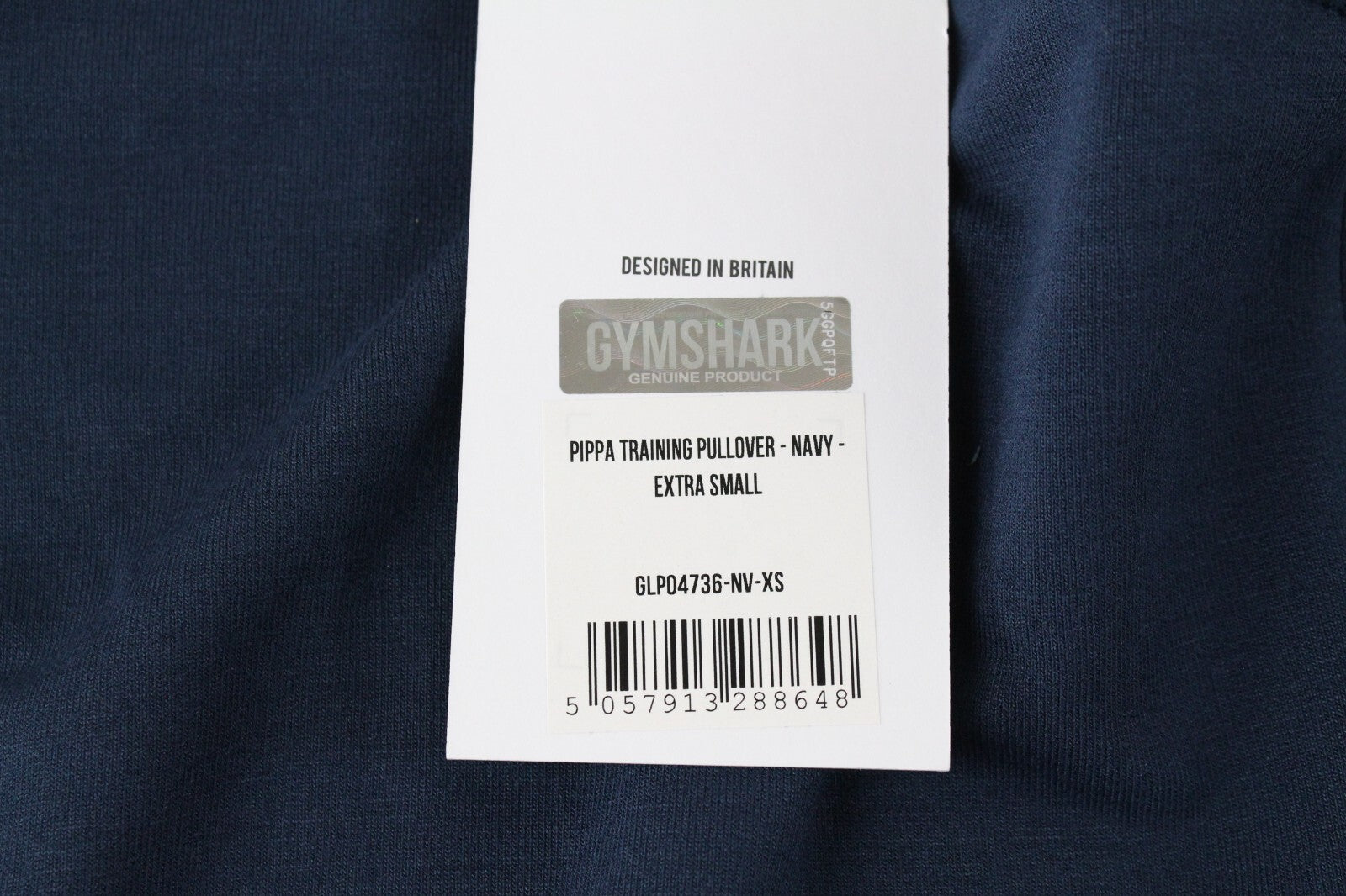 GYMSHARK Pipa moteriškas džemperis XS dydžio, tamsiai mėlynas, ilgomis rankovėmis, trumpintas, tamprus, su užtrauktuku 