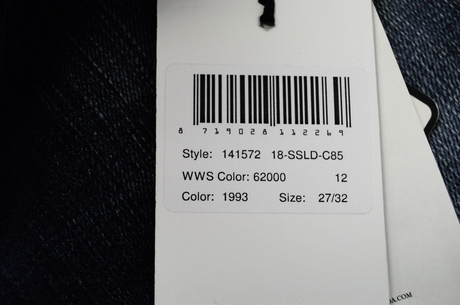 SCOTCH &amp; SODA La Bohemienne moteriški džinsai W27/L32 aptempti mėlyni tamprūs medvilniniai džinsai 