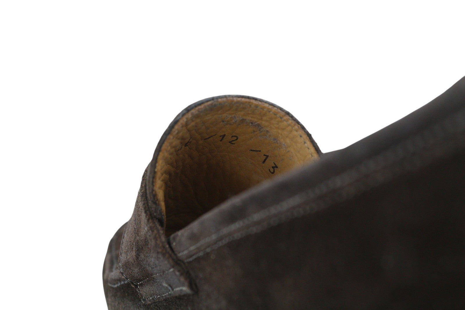 SUITSUPPLY vyriški formalūs bateliai, EU46, tamsiai rudi, zomšiniai, odiniai, migdolų spalvos, užsegami. 