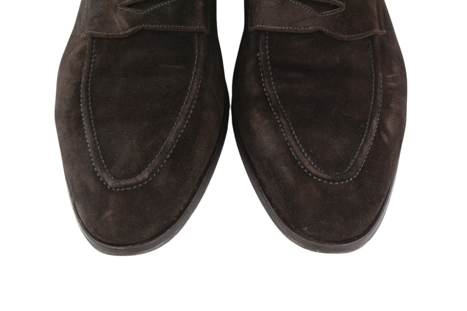 SUITSUPPLY vyriški formalūs bateliai, EU46, tamsiai rudi, zomšiniai, odiniai, migdolų spalvos, užsegami. 