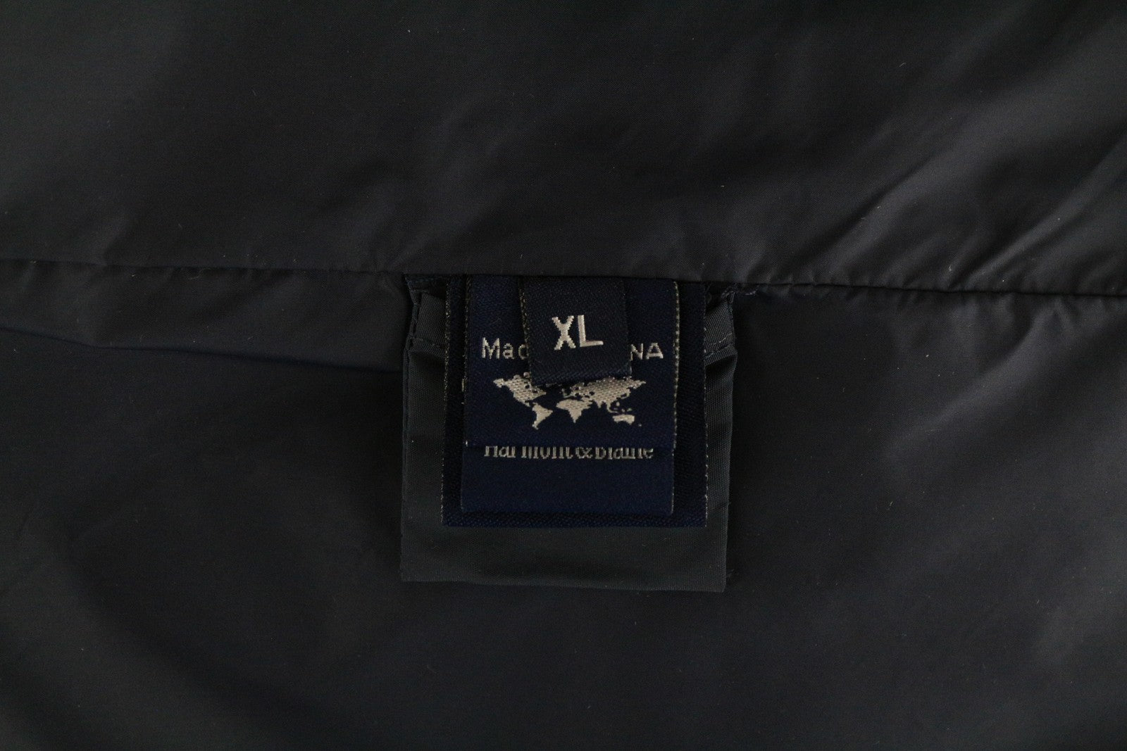 HARMONT &amp; BLAINE XL dydžio pilka vyriška lietpalčio striukė su siuvinėtais raštais, vidutinio ilgio, klasikinio stiliaus 