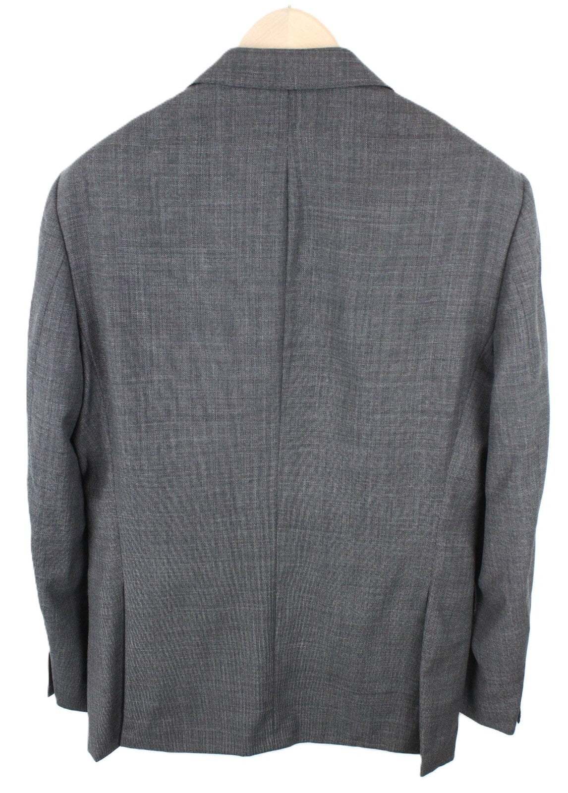 „SUITSUPPLY Napoli UK40L“ vyriškas pilkas vilnonis švarkas „Super 110's“ plonas kirpimas 