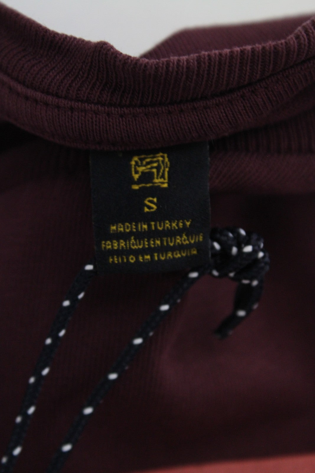 SCOTCH & SODA S Dark Red Cotton T-Shirt Men's Short Sleeve Ams Couture