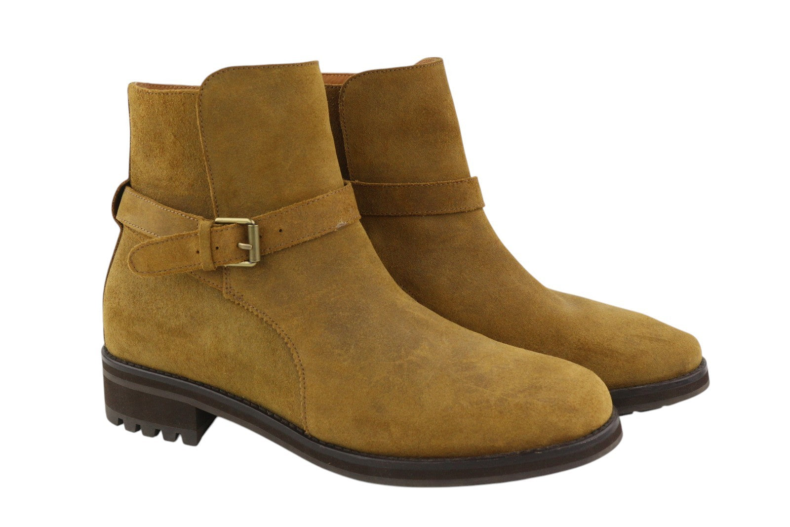 RALPH LAUREN Bryson Joophur vyriški aulinukai, 45 dydžio, rudi, odiniai, migdolų formos noselės, F23. 