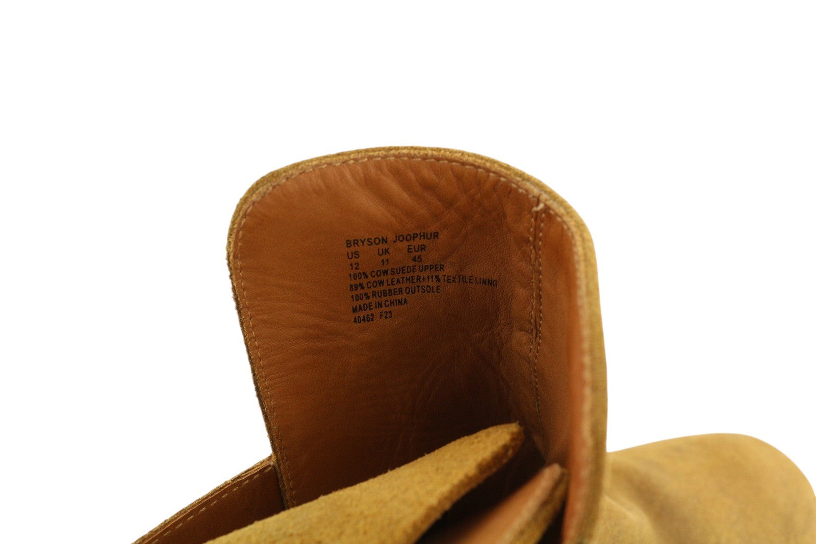 RALPH LAUREN Bryson Joophur vyriški aulinukai, 45 dydžio, rudi, odiniai, migdolų formos noselės, F23. 