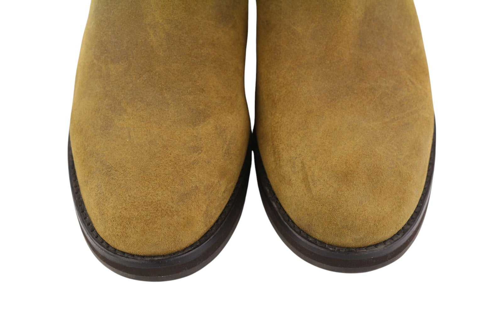 RALPH LAUREN Bryson Joophur vyriški aulinukai, 45 dydžio, rudi, odiniai, migdolų formos noselės, F23. 