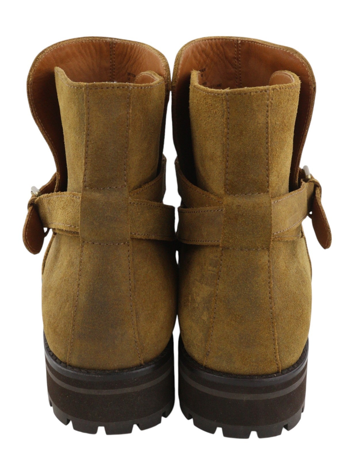 RALPH LAUREN Bryson Joophur vyriški aulinukai, 45 dydžio, rudi, odiniai, migdolų formos noselės, F23. 