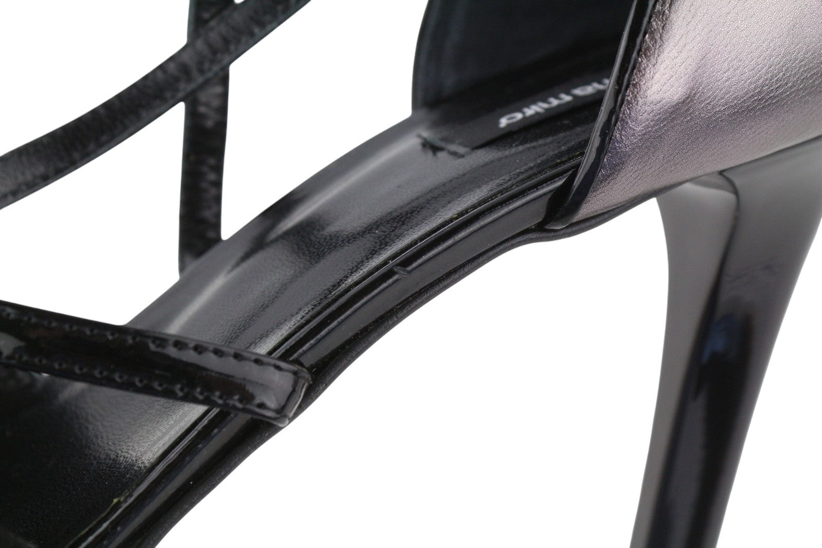 ELENA MIRO moteriški aukštakulniai, juodi, zomšiniai, odiniai, atviri pirštai, su dirželiais, blizgantys kulniukai, EU40. 