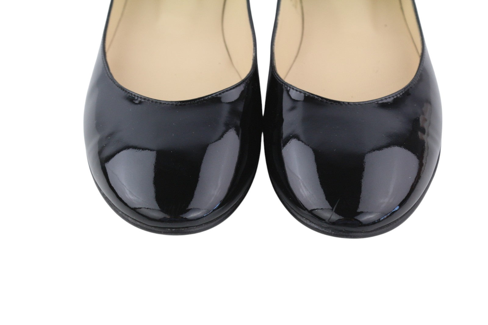 JONAK moteriški bateliai, 38 dydis, juodos lakuotos odos, apvalios nosies, balerinos, šlepetės 