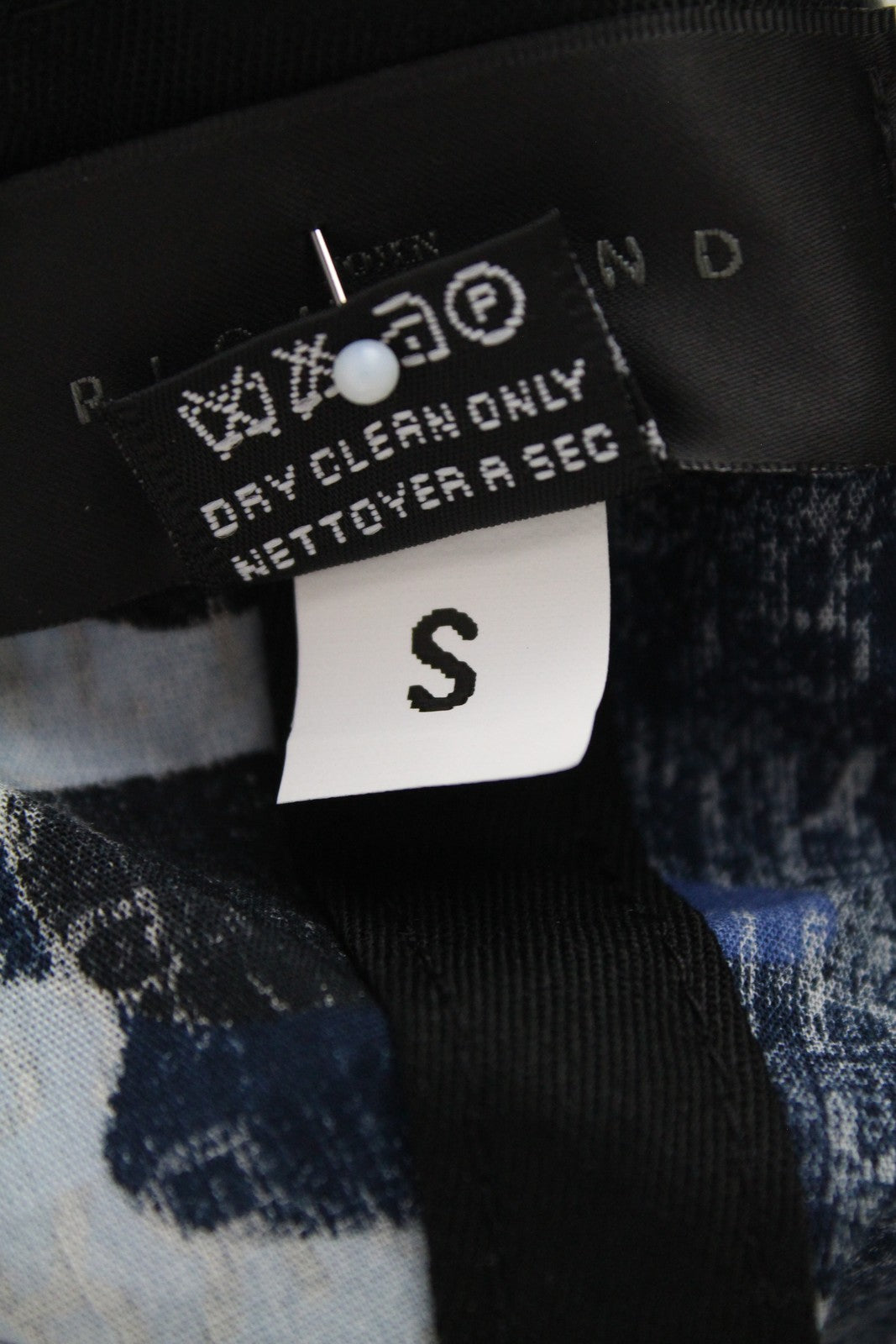 JOHN RICHMOND vyriška mėlyna medvilninė kepuraitė su logotipu, kamufliažinio stiliaus, karinio stiliaus