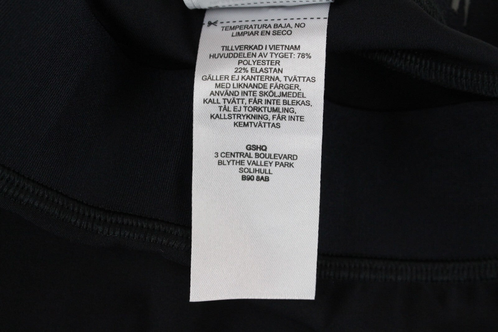 GYMSHARK Womens Leggings S Black Activewear  Stretchy Gym Waistband