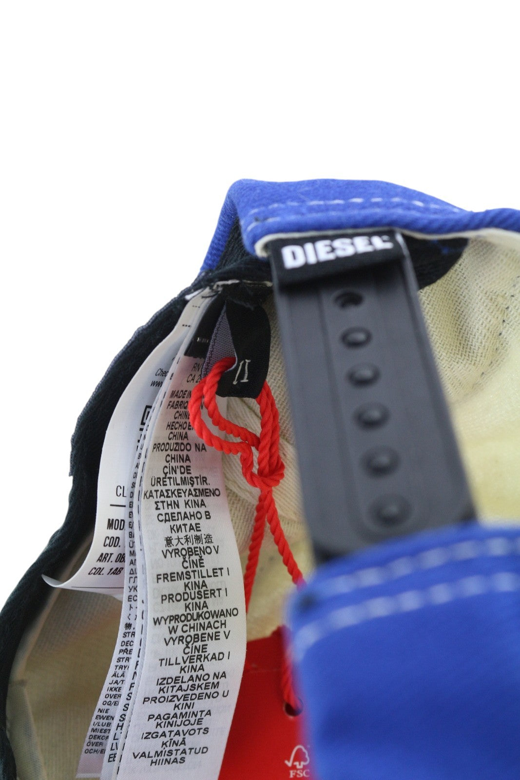 DIESEL C-Pavel vyriška beisbolo kepurė su medvilnės raštu „Power Station“ su siuvinėta etikete, rekomenduojama mažmeninė kaina – 100 € 