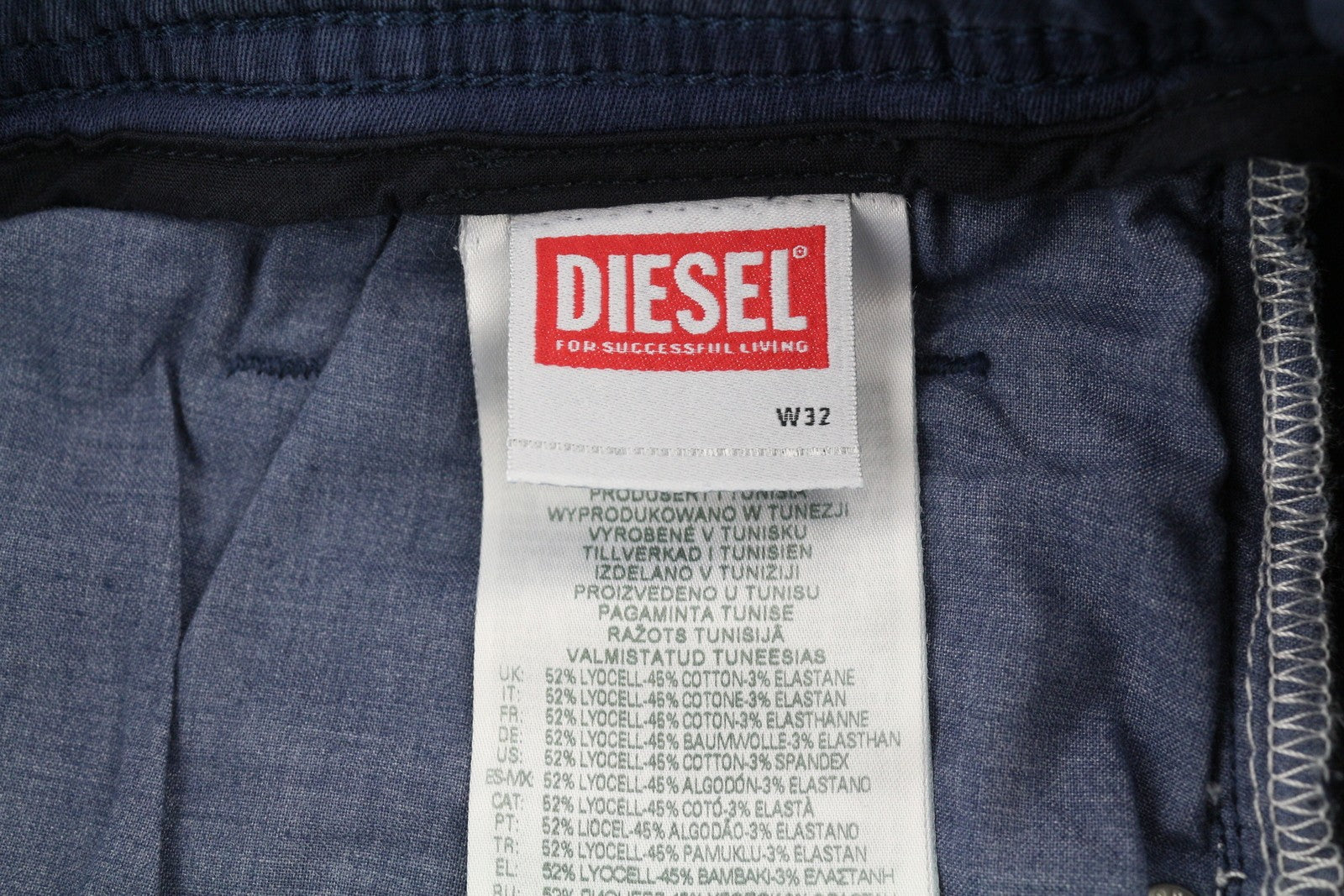 DIESEL Narrot-Ne-R R684T vyriški džinsai W32 Jogg Narrot raišteliu juosmens RRP 275 € 