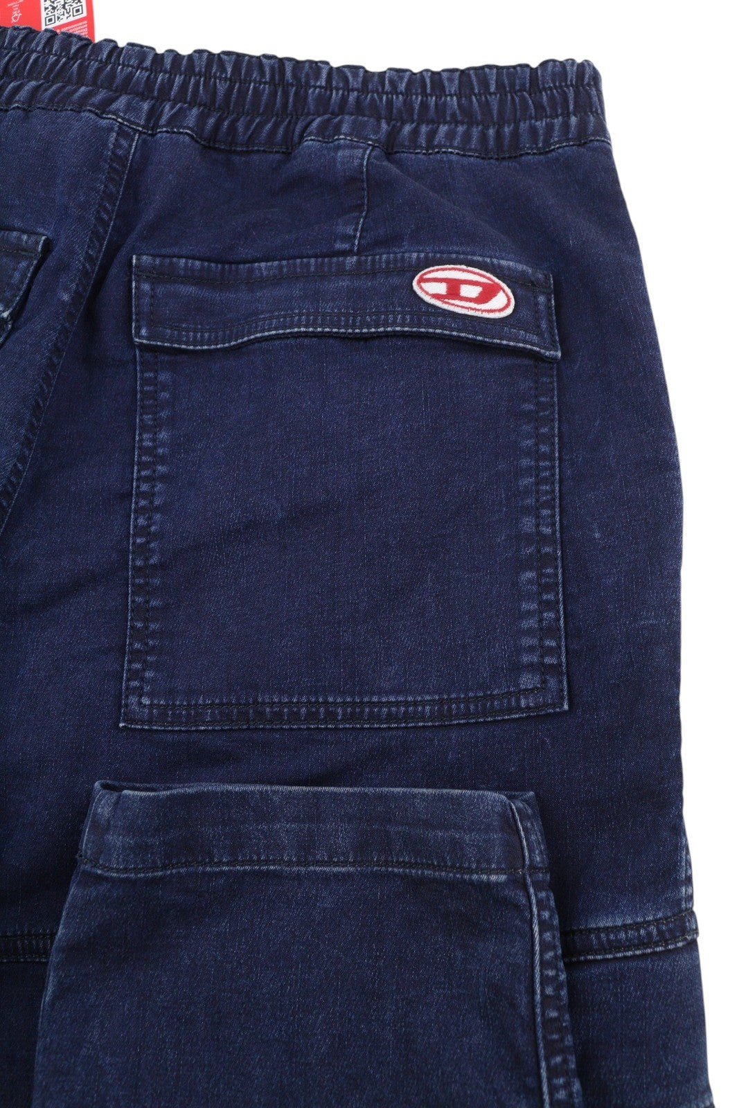 DIESEL D-Krooley-Cargo-Ne 069ZJ vyriški džinsai W32 su juosmeniu, siaurėjančiomis klešnėmis, rekomenduojama kaina – 295 €, mėlyni 