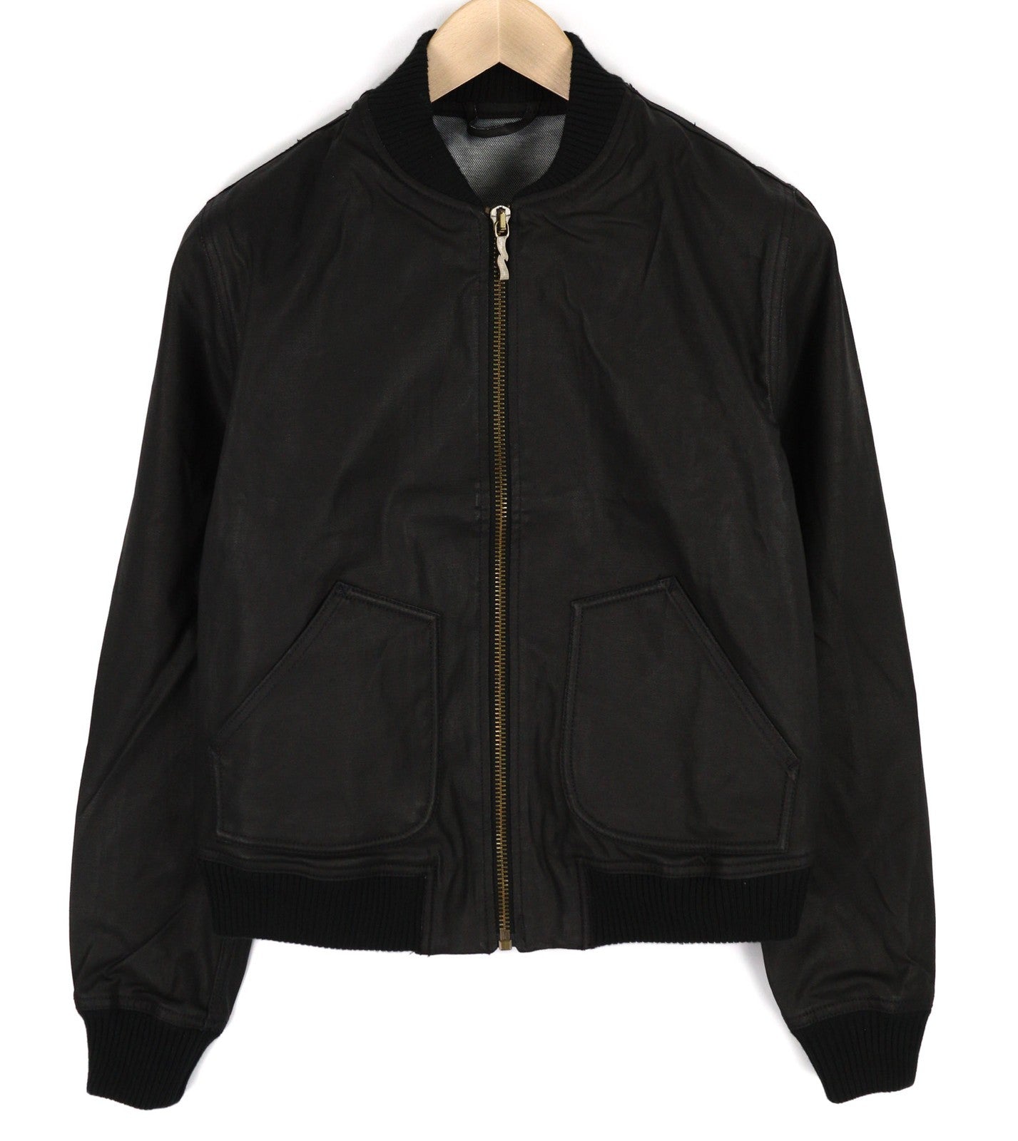 NUDIE Severin trumpa vyriška striukė su užtrauktuku ir pamušalu S, juoda 