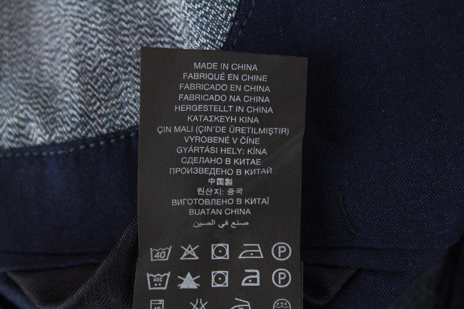 G-STAR vyriška striukė 52 mėlyna Shattor Omega vienaeilė medvilninė apykaklė 