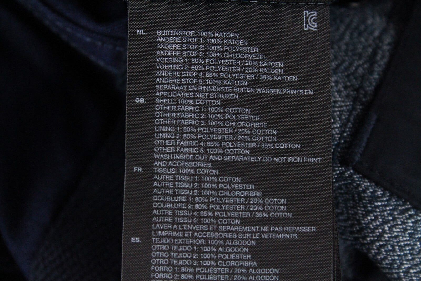 G-STAR vyriška striukė 52 mėlyna Shattor Omega vienaeilė medvilninė apykaklė 